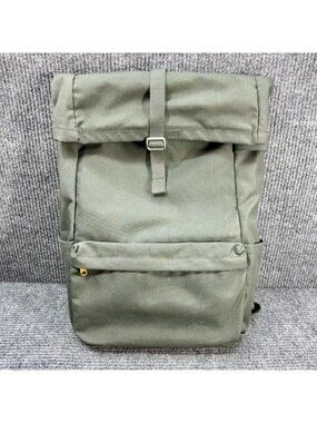 Ikea Dromsak Bag 21 Liter Green Canvas Backpack Laptop Daypack Camping 22321